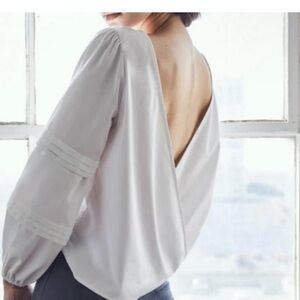 VETTA Convertible Poplin Gingham check pattern wrap top